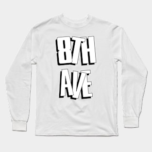 8TH Party White Long Sleeve T-Shirt